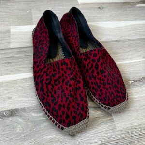 Saint Laurent Leopard Espadrilles
